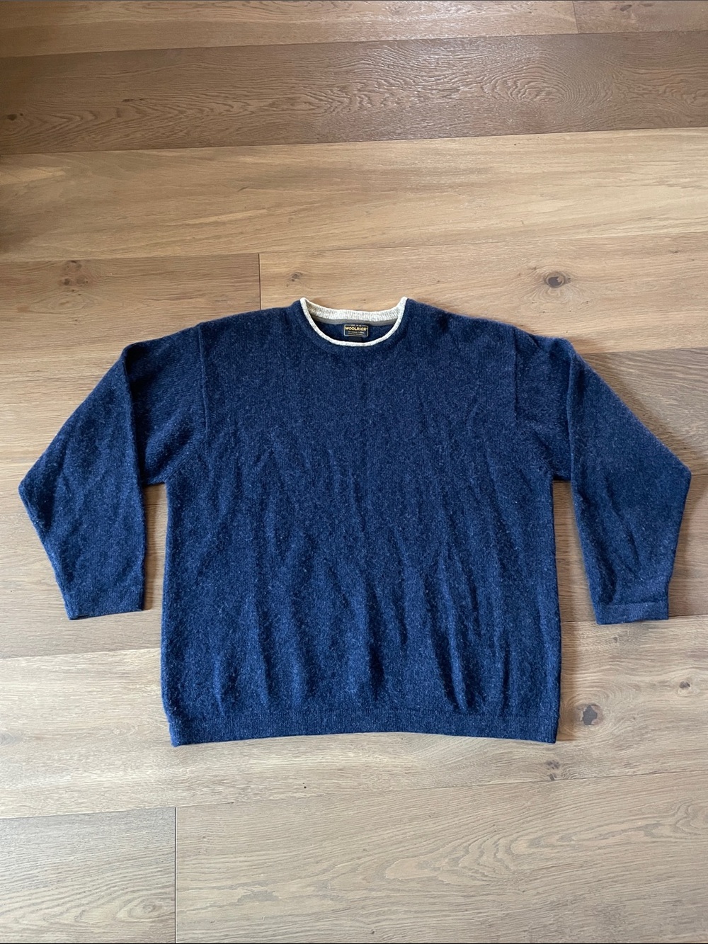 Vintage Woolrich Navy Blue Crewneck Sweater Men’s Size 2XL